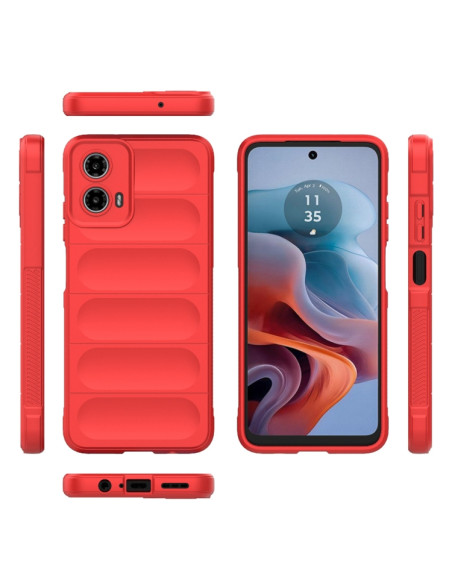 Cover Moto G34 TPU Multicolore Nero Rosso | Melacompro