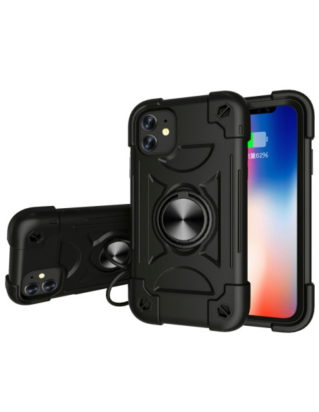Cover iPhone 11 Antiurto Marrone Nero | Melacompro