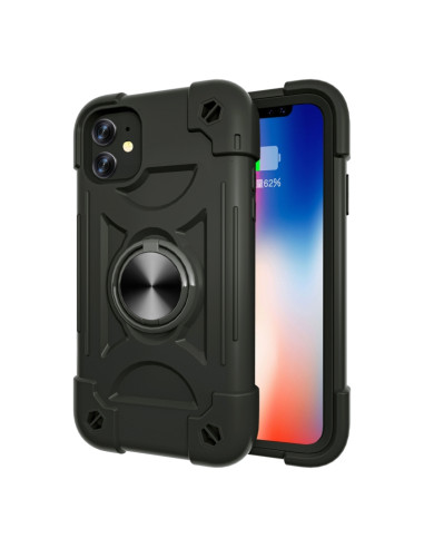 Cover iPhone 11 Antiurto Marrone Nero | Melacompro