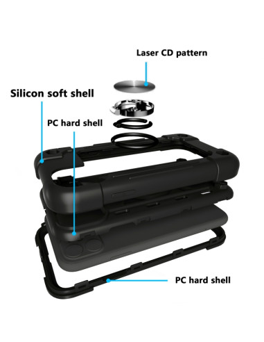 Cover iPhone 11 Antiurto Marrone Nero | Melacompro