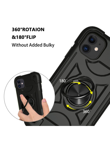 Cover iPhone 11 Antiurto Marrone Nero | Melacompro