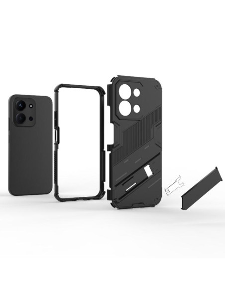 Cover Redmi 15C Punk Armor PC + TPU Arancione | Melacompro