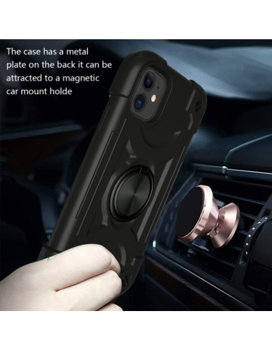 Cover iPhone 11 Antiurto Marrone Nero | Melacompro