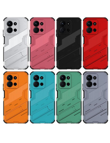 Cover Redmi 15C Punk Armor PC + TPU Rosso | Melacompro