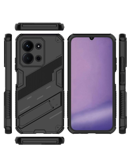 Cover Redmi 15C Punk Armor PC + TPU Nero | Melacompro