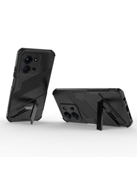 Cover Redmi 15C Punk Armor PC + TPU Nero | Melacompro