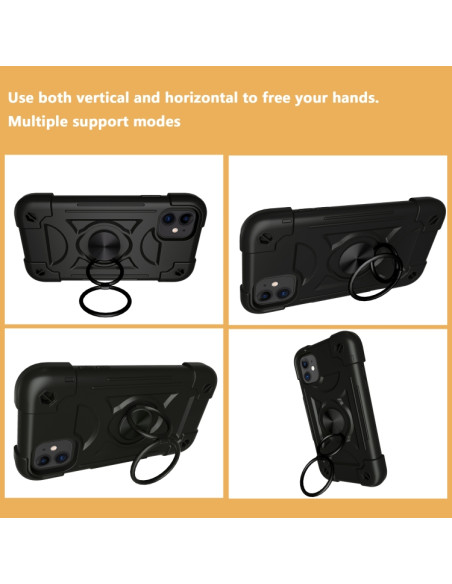 Cover iPhone 11 Antiurto Marrone Nero | Melacompro