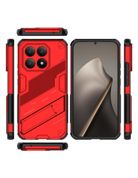 Cover Xiaomi 15T 5G PC TPU Grigia Rosso | Melacompro
