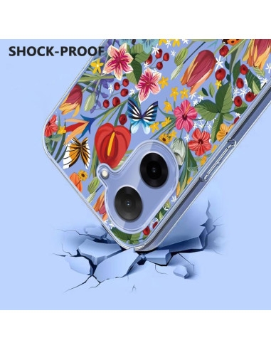 Cover Redmi A5 4G TPU Floreale Viola | Melacompro