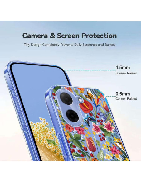 Cover Redmi A5 4G TPU Floreale Viola | Melacompro