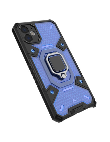 Cover iPhone 11 Space PC+TPU Ring Holder Blu | Melacompro