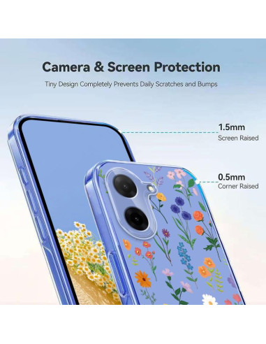 Cover Redmi A5 4G TPU Floreale Viola | Melacompro