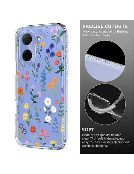 Cover Redmi A5 4G TPU Floreale Viola | Melacompro