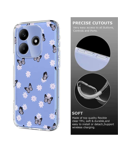 Cover Redmi Note 14 4G TPU Farfalla | Melacompro