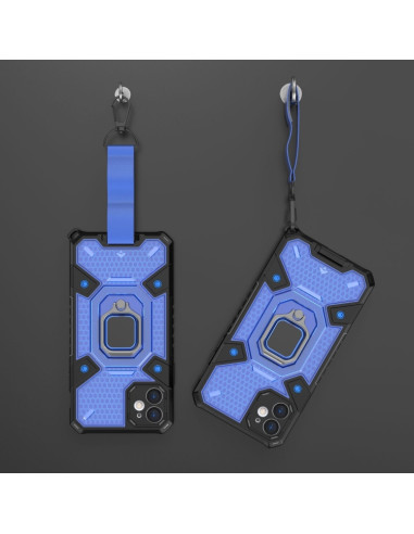 Cover iPhone 11 Space PC+TPU Ring Holder Blu | Melacompro