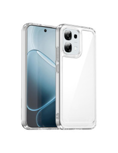 Cover Oppo A6 5G TPU ibrida trasparente grigia