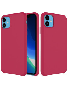 Cover iPhone 11 Silicone Liquido Rosa Antiurto Rose