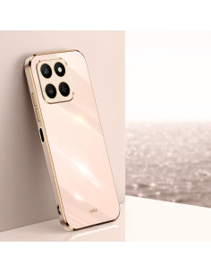 Cover Honor 400 TPU Flanella Nero Rosa