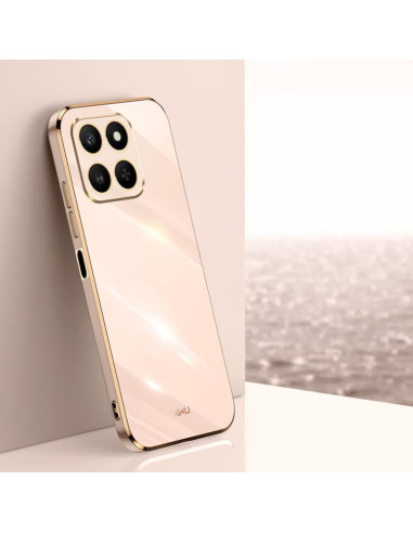 Cover Honor 400 TPU Flanella Nero Rosa | Melacompro