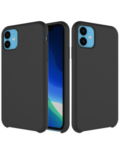 Cover iPhone 11 Silicone Liquido Antiurto Nero