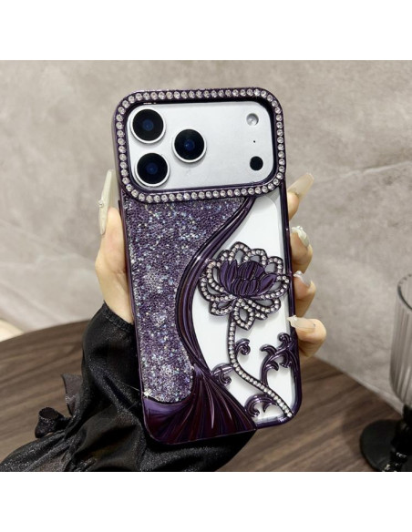 Cover iPhone 17 Pro Max TPU Glitterato Oro | Melacompro