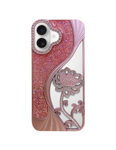 Cover iPhone 17 Pro Max TPU Rosa Glitter | Melacompro
