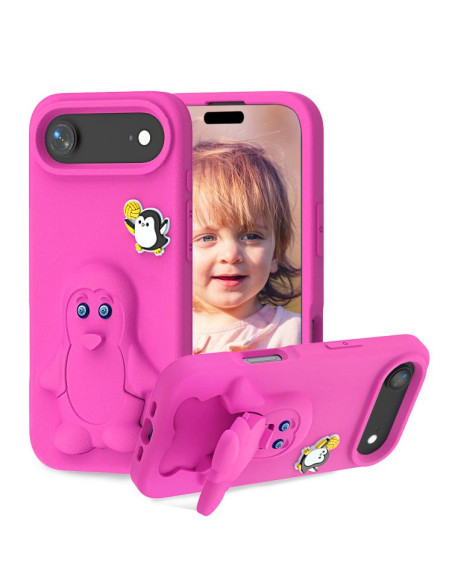 Cover iPhone Air EVA Pinguino Bambino Rosso | Melacompro