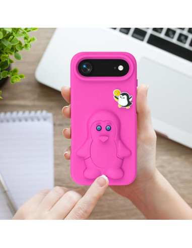 Cover iPhone Air EVA Pinguino Bambino Rosso | Melacompro