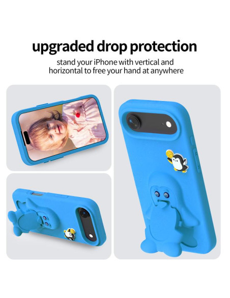 Cover iPhone Air EVA Pinguino Bambino Blu | Melacompro