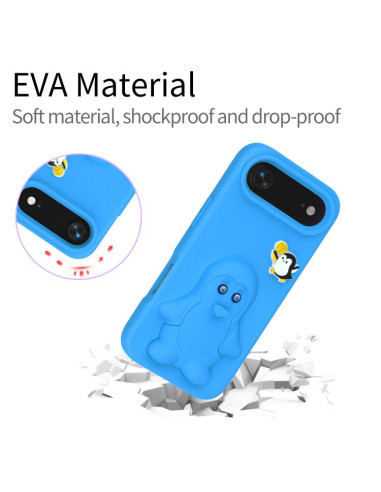 Cover iPhone Air EVA Pinguino Bambino Blu | Melacompro