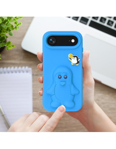 Cover iPhone Air EVA Pinguino Bambino Blu | Melacompro