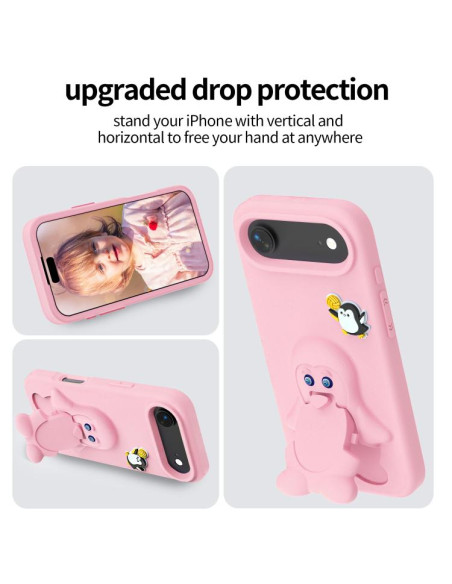 Cover iPhone Air EVA Pinguino Bambino Rosa | Melacompro