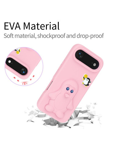 Cover iPhone Air EVA Pinguino Bambino Rosa | Melacompro