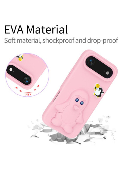 Cover iPhone Air EVA Pinguino Bambino Rosa | Melacompro