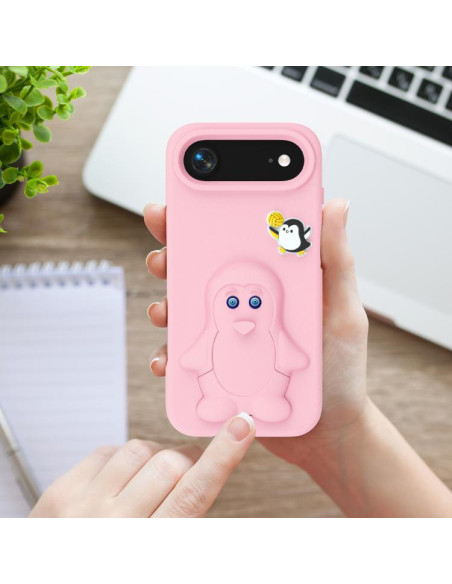 Cover iPhone Air EVA Pinguino Bambino Rosa | Melacompro