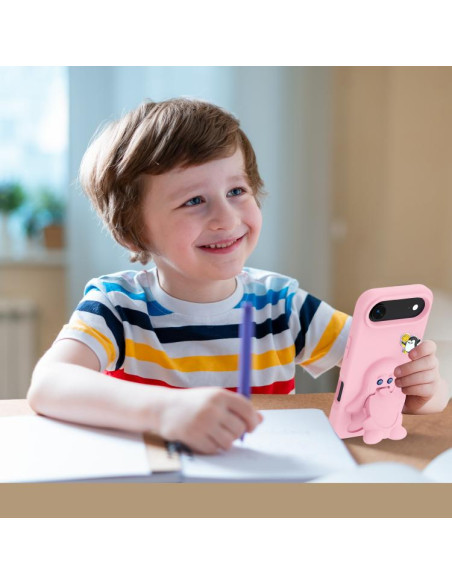 Cover iPhone Air EVA Pinguino Bambino Rosa | Melacompro