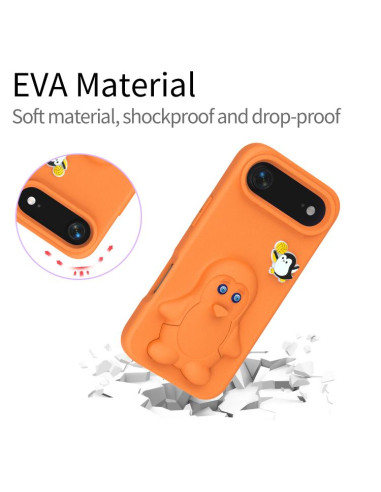 Cover iPhone Air EVA Pinguino Bambino Arancione | Melacompro