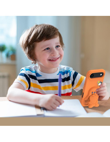 Cover iPhone Air EVA Pinguino Bambino Arancione | Melacompro