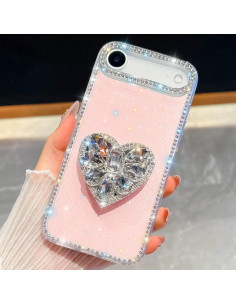 Cover iPhone Air PC + TPU Glitterato Rosa Light Rosa