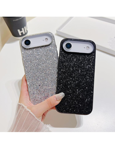 Cover iPhone Air TPU Glitterato Argento | Melacompro