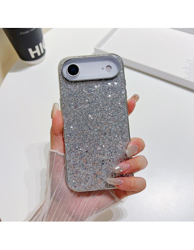 Cover iPhone Air TPU Glitterato Argento | Melacompro