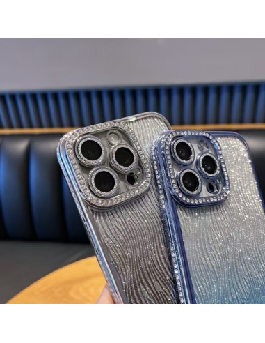 Cover iPhone 17 Pro TPU Sfumato Oro Glitter | Melacompro