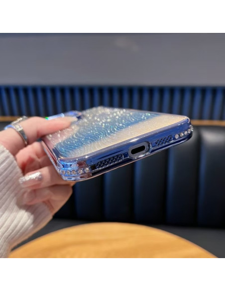 Cover iPhone 17 Pro TPU Sfumato Oro Glitter | Melacompro