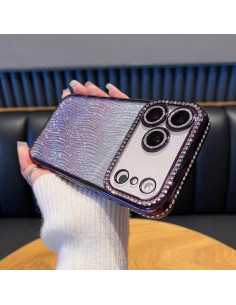 Cover iPhone 17 Pro TPU Sfumato Glitterato Oro