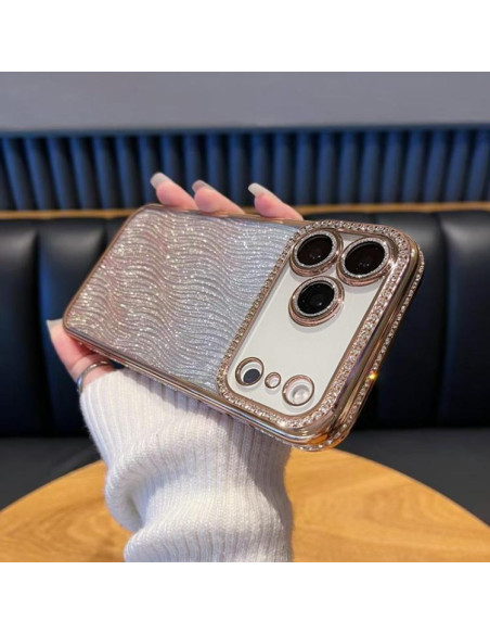 Cover iPhone 17 Pro Max TPU Glitterato Oro | Melacompro