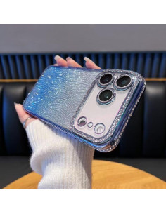 Cover iPhone 17 Pro Max TPU Sfumato Glitterato Oro