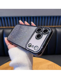 Cover iPhone 17 Pro Max TPU Sfumato Glitterato Oro