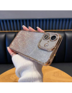 Cover iPhone 17 Pro Max TPU Glitterato Rosa