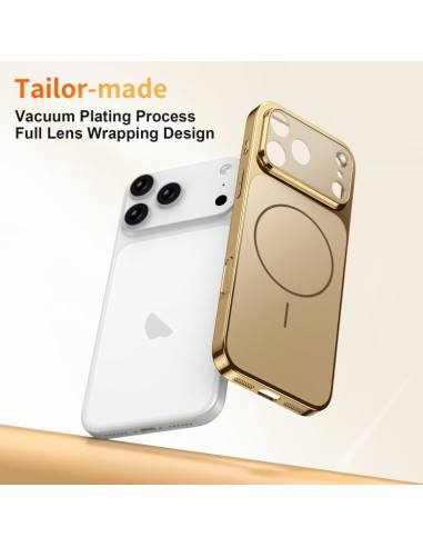 Cover iPhone 17 Pro Max MagSafe Nero Oro | Melacompro