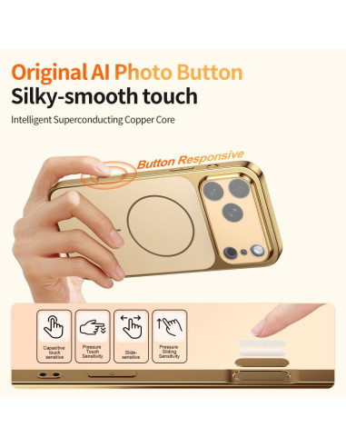 Cover iPhone 17 Pro Max MagSafe Nero Oro | Melacompro